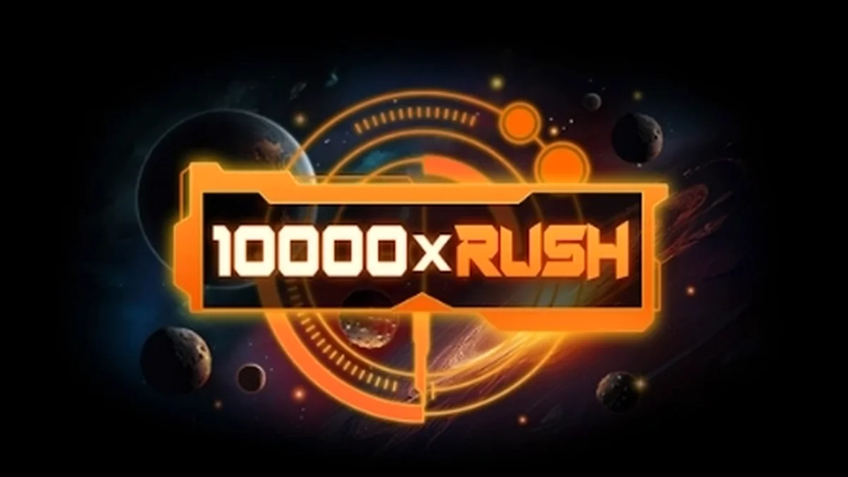 Interface de neon do slot 10000 x Rush
